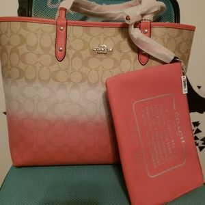 NWT Rare Coach Reversible City Tote